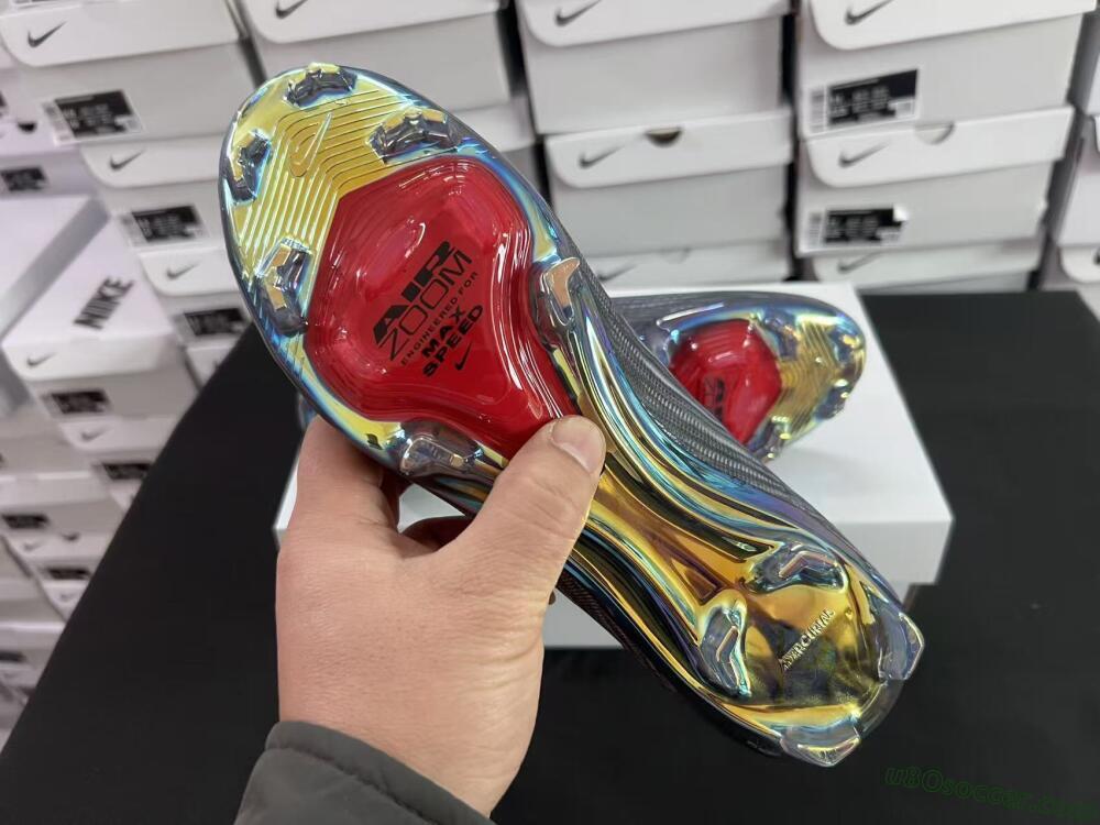 Nike Air Zoom Mercurial Superfly 11 FG Firm Ground Soccer Cleats - Black/Vibrant Orange/Rainbow Burst