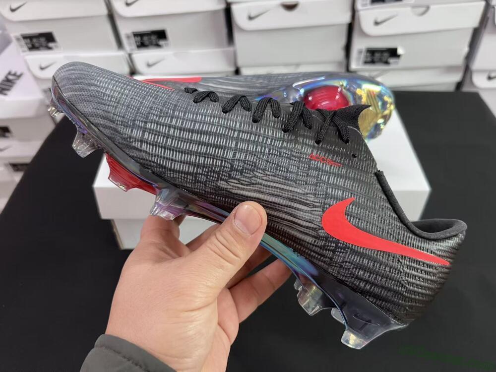 Nike Air Zoom Mercurial Superfly 11 FG Firm Ground Soccer Cleats - Black/Vibrant Orange/Rainbow Burst