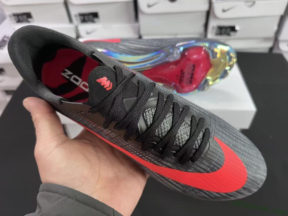 Nike Air Zoom Mercurial Superfly 11 FG Firm Ground Soccer Cleats - Black/Vibrant Orange/Rainbow Burst