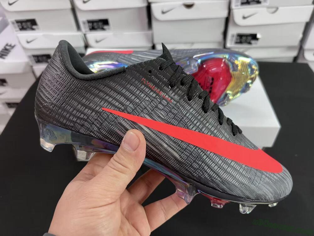 Nike Air Zoom Mercurial Superfly 11 FG Firm Ground Soccer Cleats - Black/Vibrant Orange/Rainbow Burst