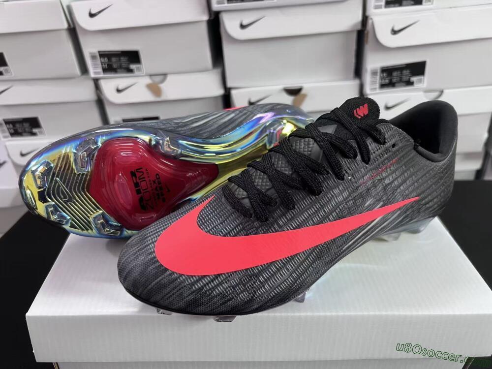 Nike Air Zoom Mercurial Superfly 11 FG Firm Ground Soccer Cleats - Black/Vibrant Orange/Rainbow Burst