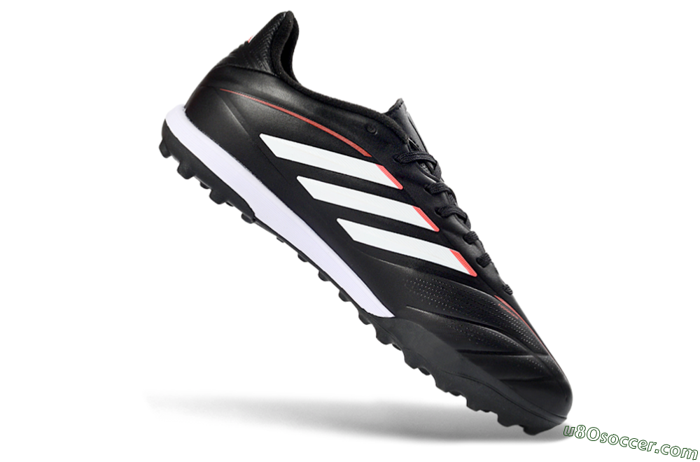 Adidas Copa Pure 2+ Elite TF Artificial Turf Soccer Shoes - Black/White/Crimson 4