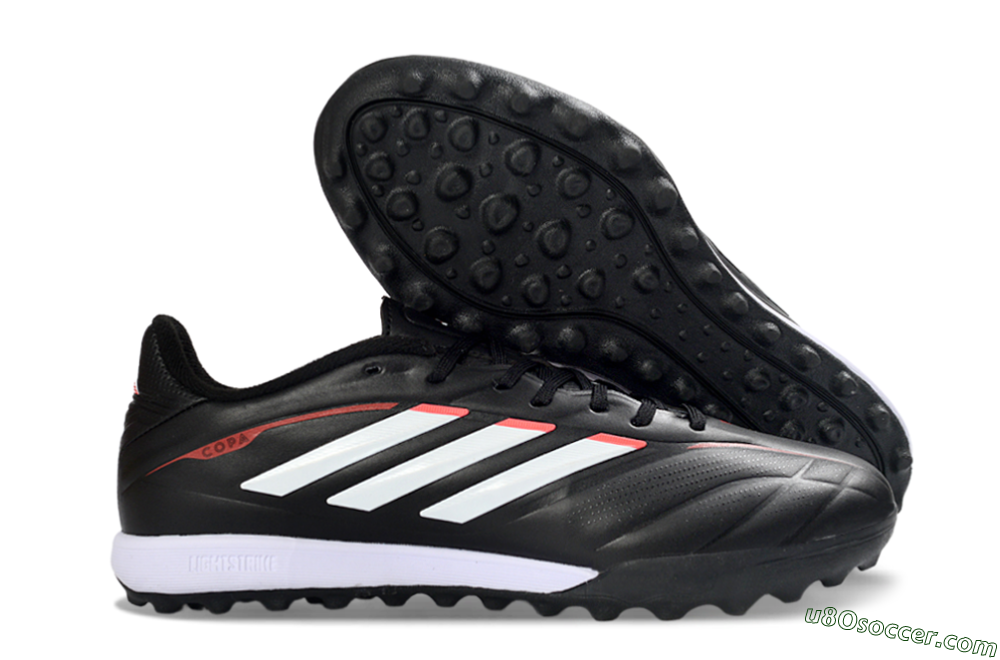 Adidas Copa Pure 2+ Elite TF Artificial Turf Soccer Shoes - Black/White/Crimson 1