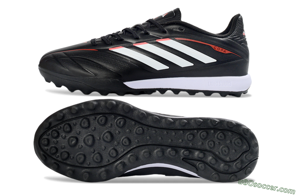 Adidas Copa Pure 2+ Elite TF Artificial Turf Soccer Shoes - Black/White/Crimson 0
