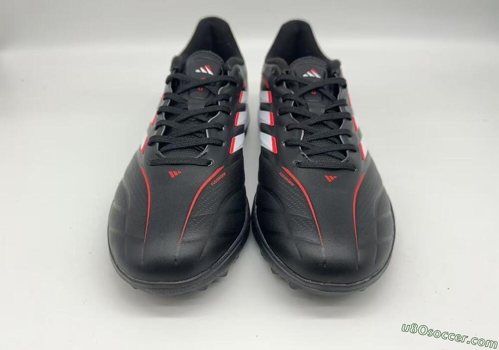 Adidas Copa Pure 2+ Elite TF Artificial Turf Soccer Shoes - Black/White/Crimson