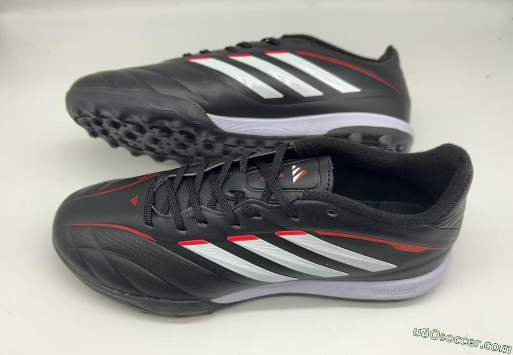Adidas Copa Pure 2+ Elite TF Artificial Turf Soccer Shoes - Black/White/Crimson