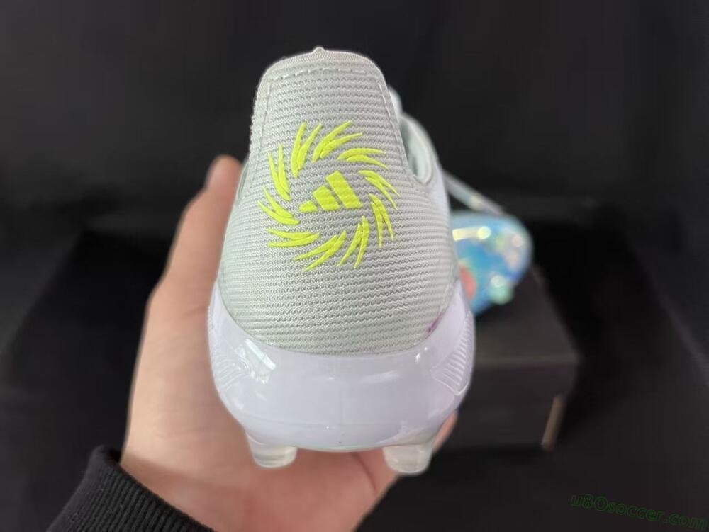 Adidas F50 Elite AG Artificial Grass Soccer Cleats - Light/Iridescent Blue/Spectral Yellow