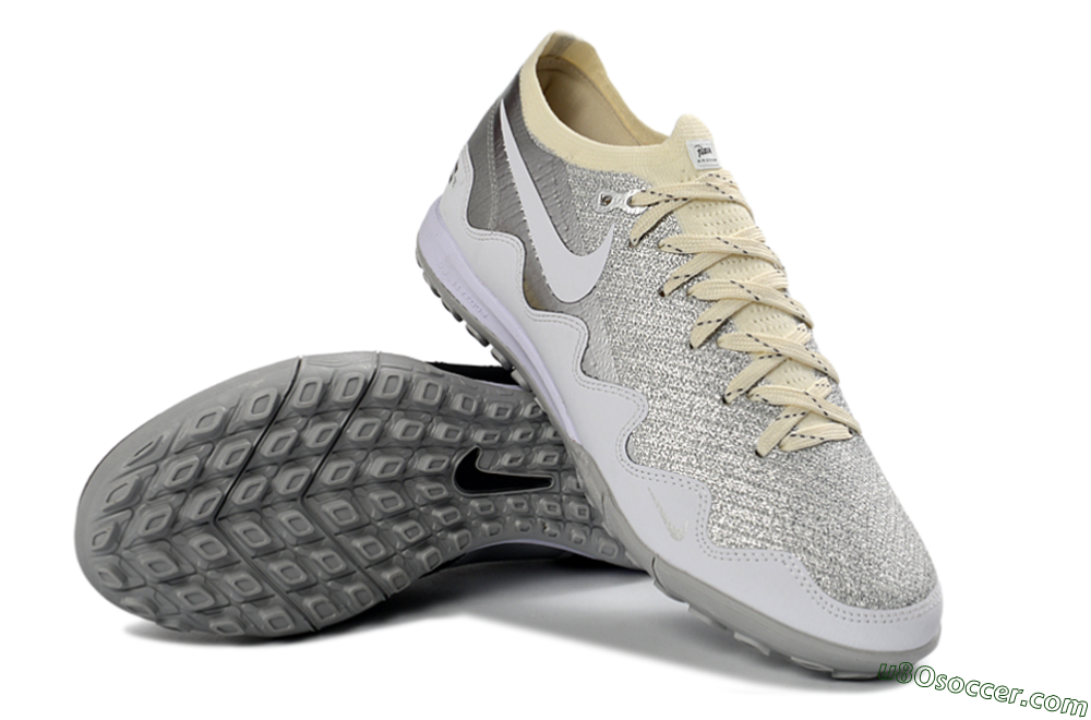 Patta United x Nike Air Zoom Mercurial Vapor 16 Elite TF Artificial Turf Soccer Shoes - Silver/Black/Silver 3