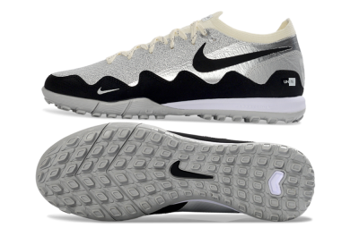 Patta United x Nike Air Zoom Mercurial Vapor 16 Elite TF Artificial Turf Soccer Shoes - Silver/Black/Silver