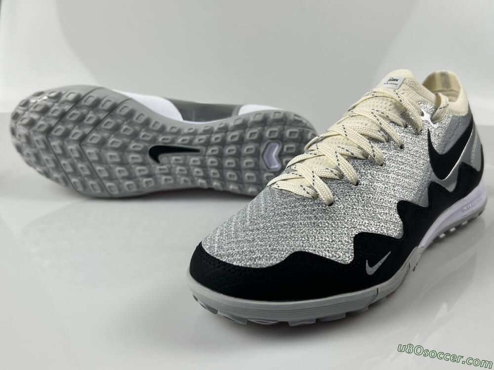 Patta United x Nike Air Zoom Mercurial Vapor 16 Elite TF Artificial Turf Soccer Shoes - Silver/Black/Silver