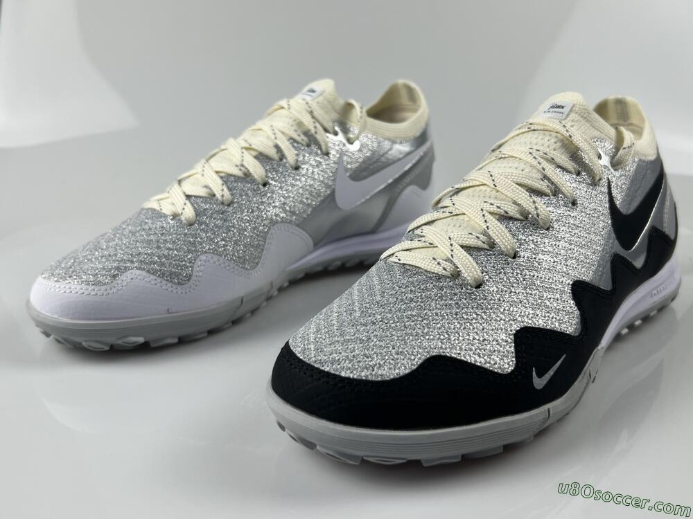 Patta United x Nike Air Zoom Mercurial Vapor 16 Elite TF Artificial Turf Soccer Shoes - Silver/Black/Silver