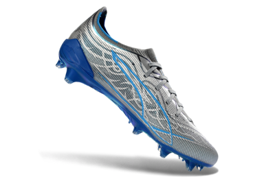 Puma Ultra Ultimate FG Firm Ground Soccer Cleats - Gray/Electric Blue/Deep Ocean