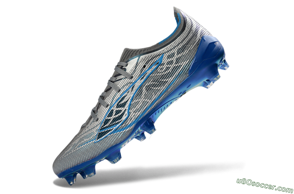 Puma Ultra Ultimate FG Firm Ground Soccer Cleats - Gray/Electric Blue/Deep Ocean 5