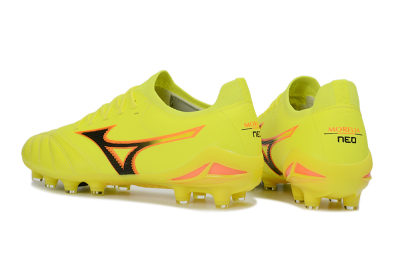 Mizuno Morelia Neo 4 FG Firm Ground Soccer Cleats - Yellow/Electric Yellow/Black