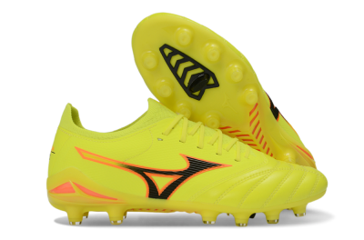 Mizuno Morelia Neo 4 FG Firm Ground Soccer Cleats - Yellow/Electric Yellow/Black