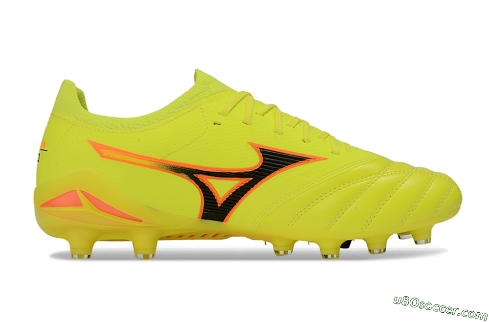 Mizuno Morelia Neo 4 FG Firm Ground Soccer Cleats - Yellow/Electric Yellow/Black 5