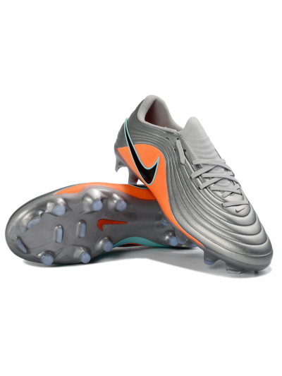 Nike Tiempo Legend 11 Elite FG Firm Ground Soccer Cleats - Gray/Vibrant Orange/Light Aqua