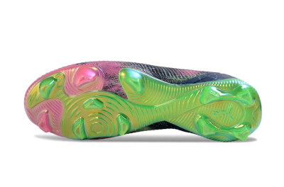 Puma Future 8 Ultimate FG Firm Ground Soccer Cleats - Navy/Electric Green/Fuchsia Pink