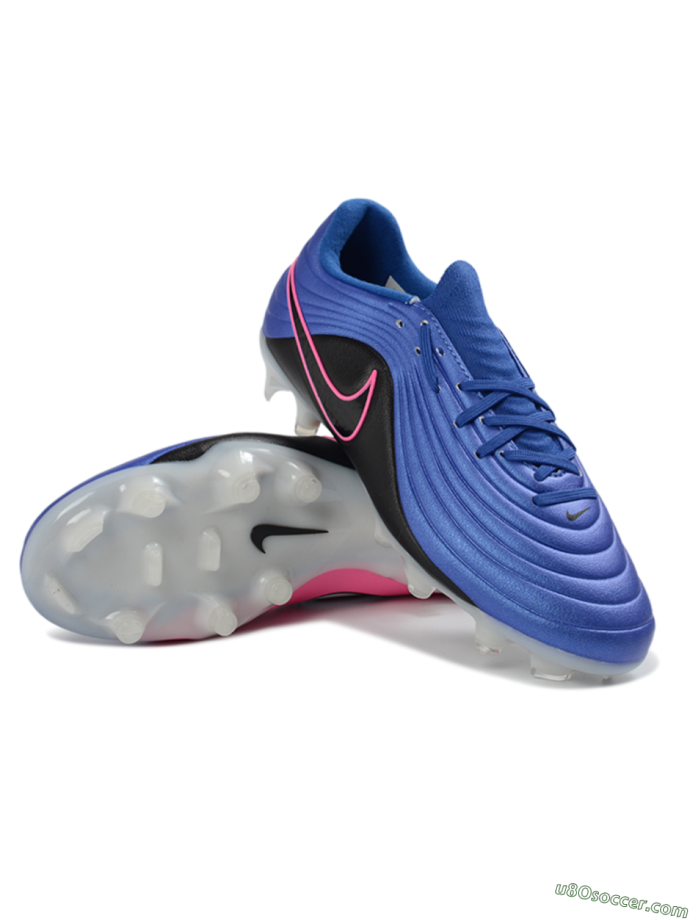 Nike Tiempo Legend 11 Elite FG Firm Ground Soccer Cleats - Blue/Neon Pink/Black 3