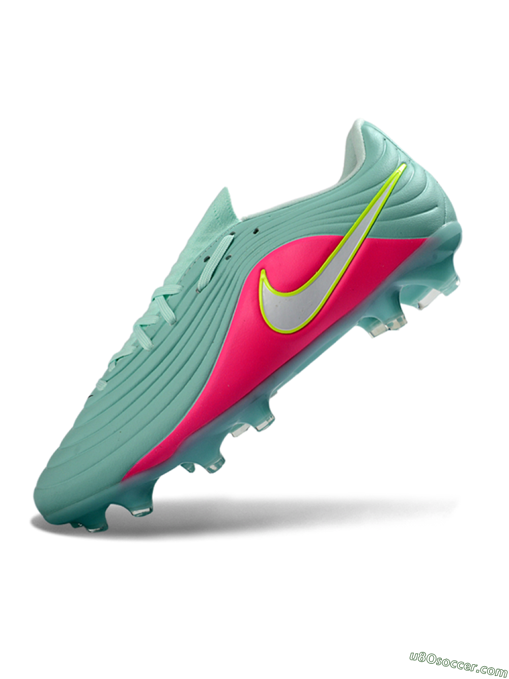 Nike Tiempo Legend 11 Elite FG Firm Ground Soccer Cleats - Aqua/Neon Pink/Lime Green 5