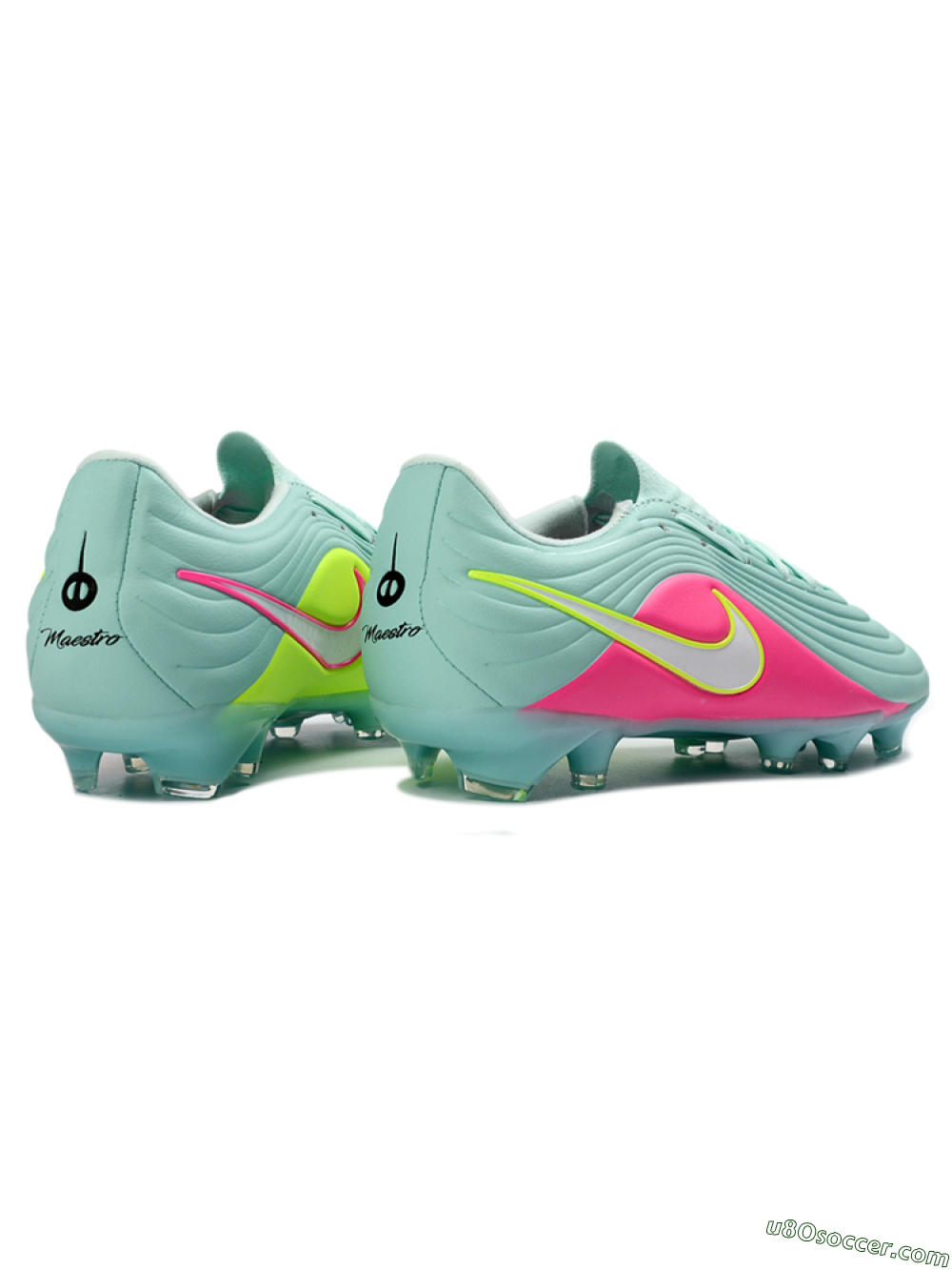 Nike Tiempo Legend 11 Elite FG Firm Ground Soccer Cleats - Aqua/Neon Pink/Lime Green 6