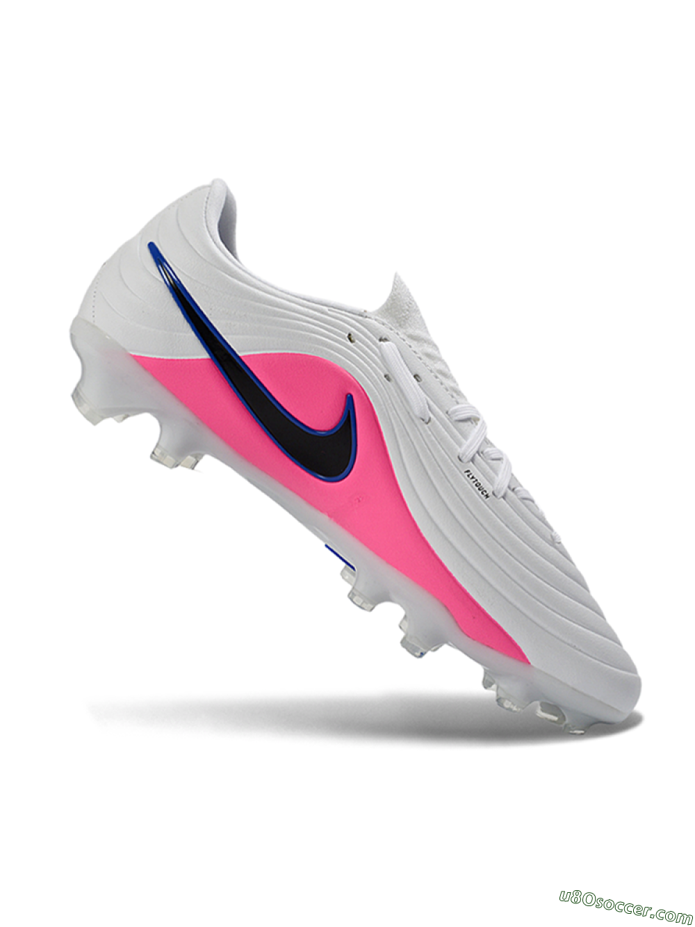 Nike Tiempo Legend 11 Elite FG Firm Ground Soccer Cleats - White/Electric Blue/Fusion Pink 4