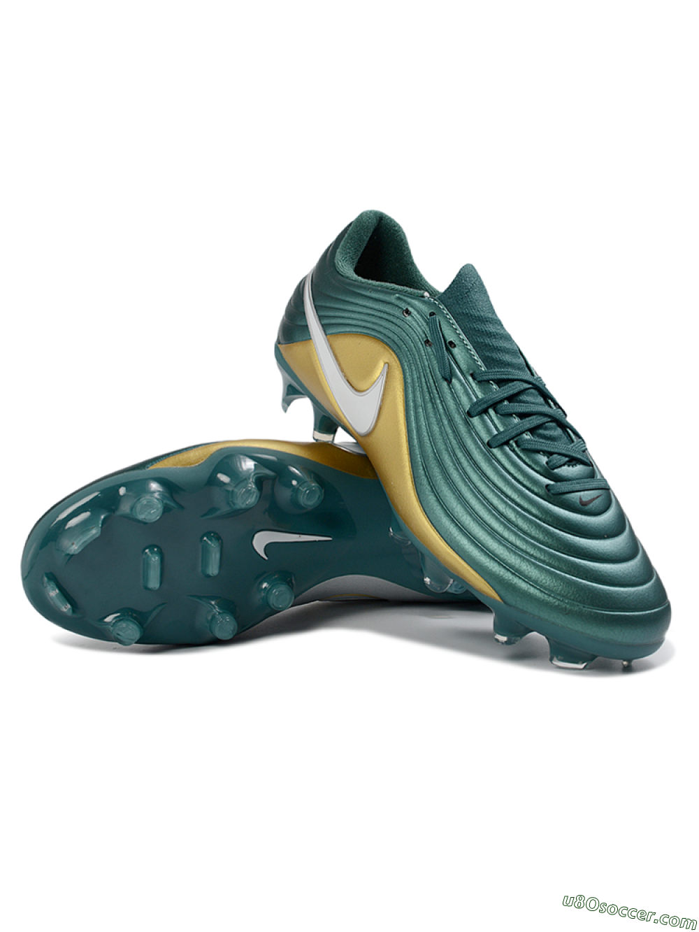 Nike Tiempo Legend 11 Elite FG Firm Ground Soccer Cleats - Teal/Luminous Gold/Metallic Silver 3