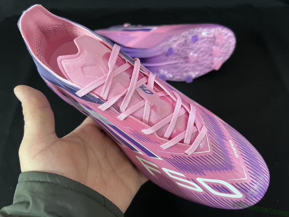 Adidas F50 Elite FG Firm Ground Soccer Cleats - Pink/Vivid Purple/Soft Pink