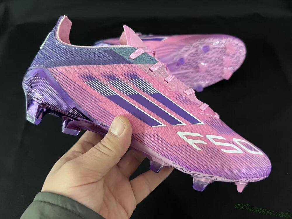 Adidas F50 Elite FG Firm Ground Soccer Cleats - Pink/Vivid Purple/Soft Pink