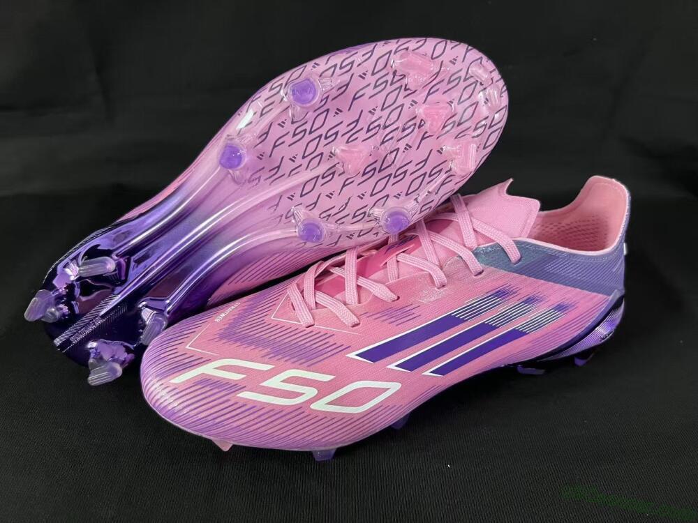Adidas F50 Elite FG Firm Ground Soccer Cleats - Pink/Vivid Purple/Soft Pink
