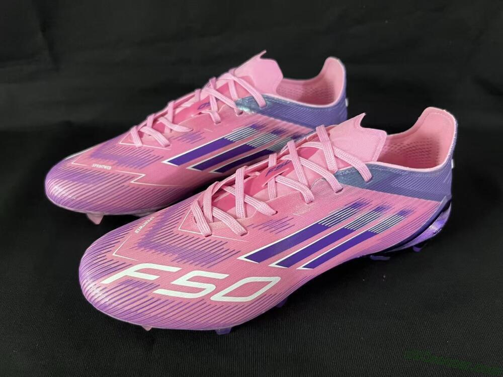 Adidas F50 Elite FG Firm Ground Soccer Cleats - Pink/Vivid Purple/Soft Pink