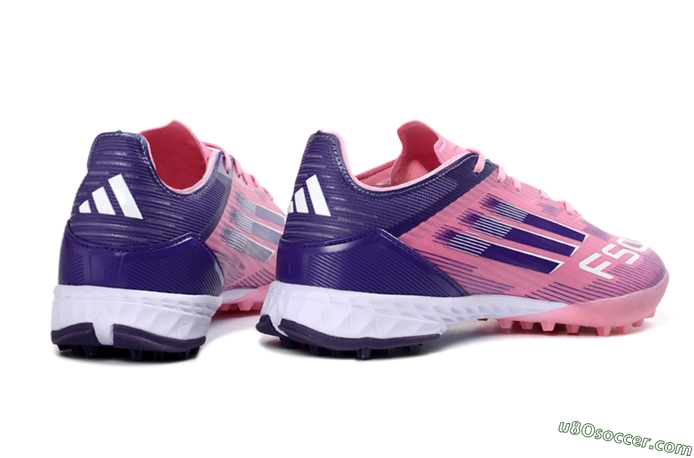 Adidas F50 Pro TF Artificial Turf Soccer Shoes - Pink/Vibrant Pink/Deep Purple 6