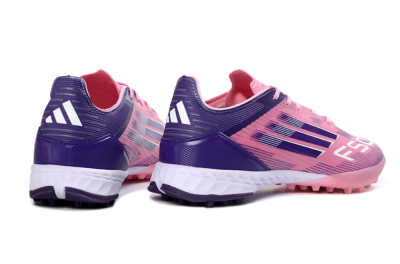 Adidas F50 Pro TF Artificial Turf Soccer Shoes - Pink/Vibrant Pink/Deep Purple