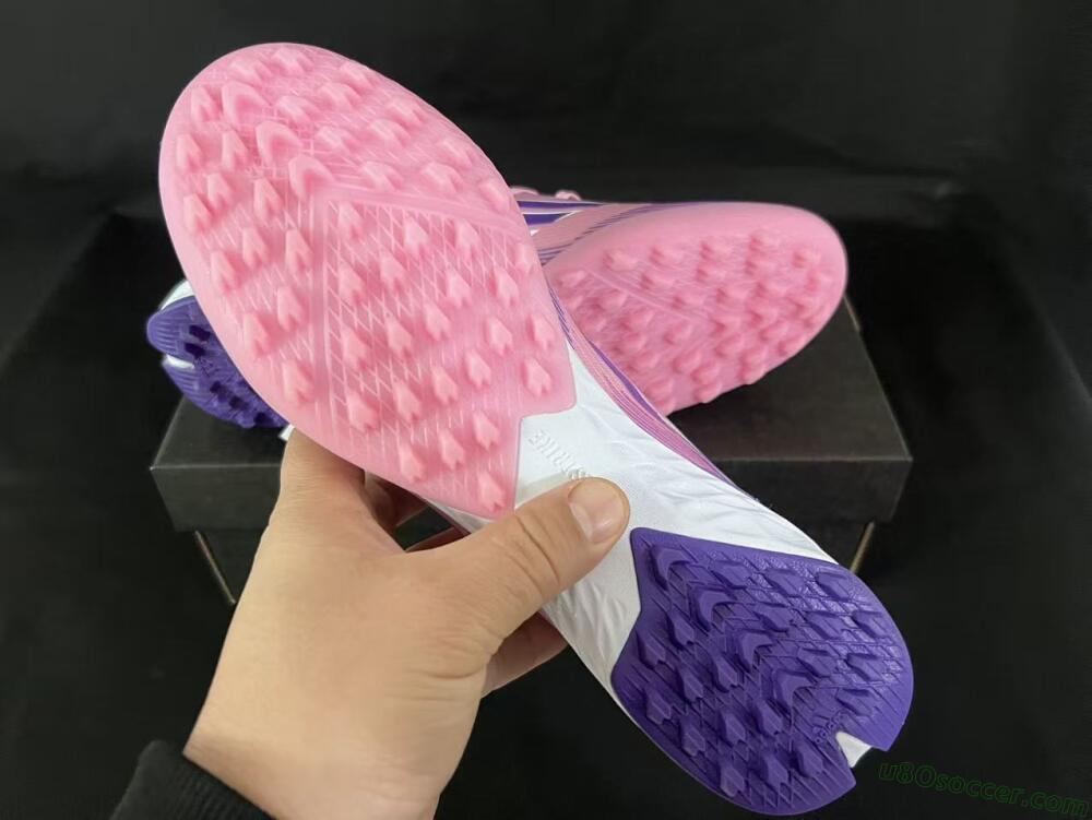 Adidas F50 Pro TF Artificial Turf Soccer Shoes - Pink/Vibrant Pink/Deep Purple