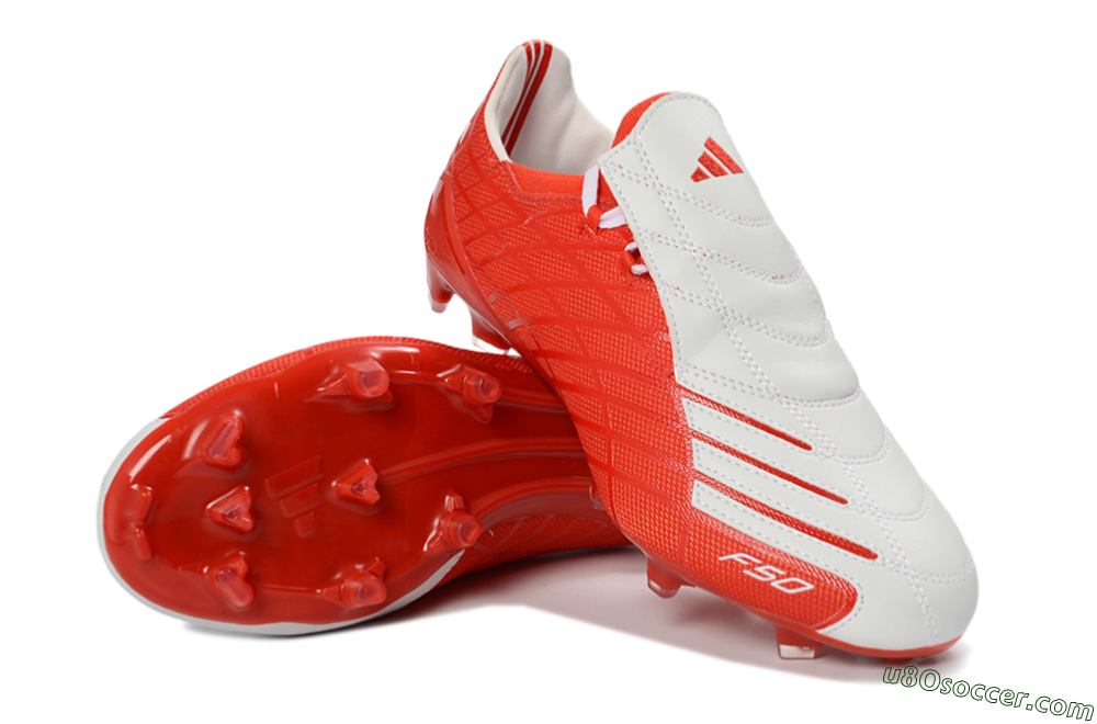 Adidas F50 Elite FG Firm Ground Soccer Cleats - Red/Bright Crimson/White 3