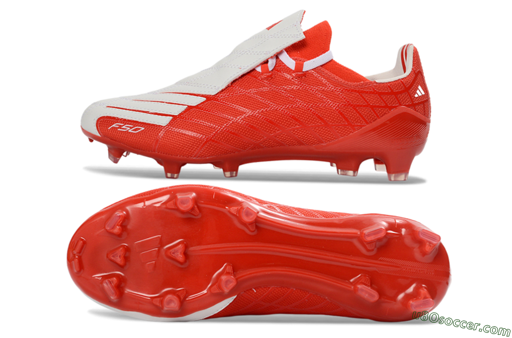 Adidas F50 Elite FG Firm Ground Soccer Cleats - Red/Bright Crimson/White 0