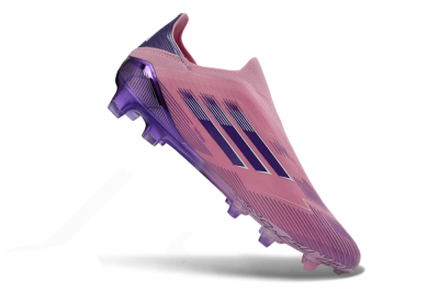 Adidas F50 Elite Laceless FG Firm Ground Soccer Cleats - Pink/Lavender Mist/Deep Purple