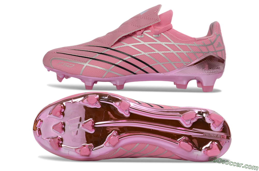 Adidas F50 Elite FG Firm Ground Soccer Cleats - Pink/Soft Rose/Glossy Blush 0