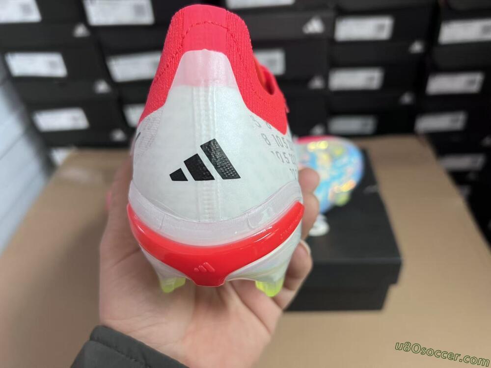 Adidas Predator 26 Elite FG Firm Ground Soccer Cleats - Red/Flame Burst/Silver Shine