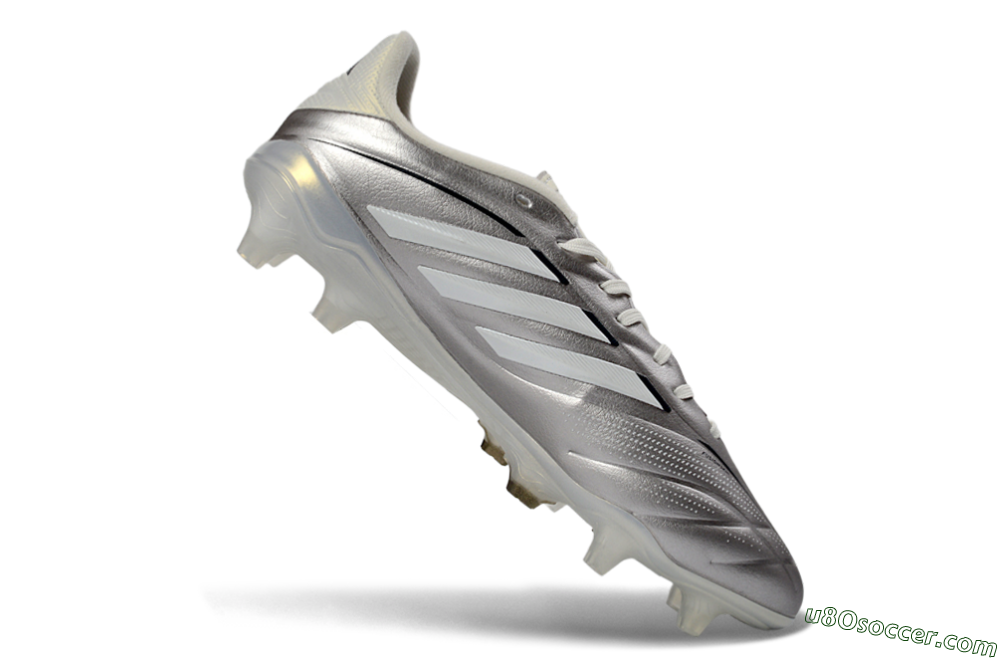 Adidas Copa Pure 3 Elite FG Firm Ground Soccer Cleats - Silver/Metallic Gray/White 4