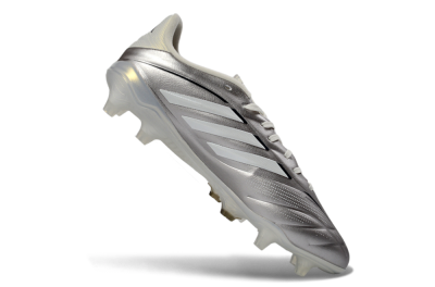 Adidas Copa Pure 3 Elite FG Firm Ground Soccer Cleats - Silver/Metallic Gray/White