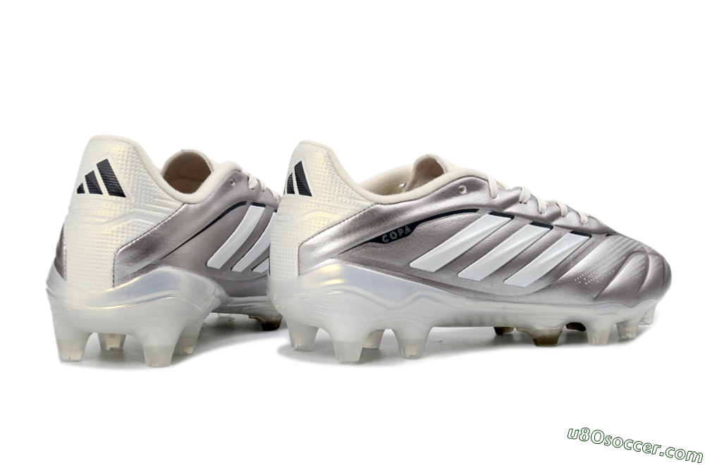 Adidas Copa Pure 3 Elite FG Firm Ground Soccer Cleats - Silver/Metallic Gray/White 6