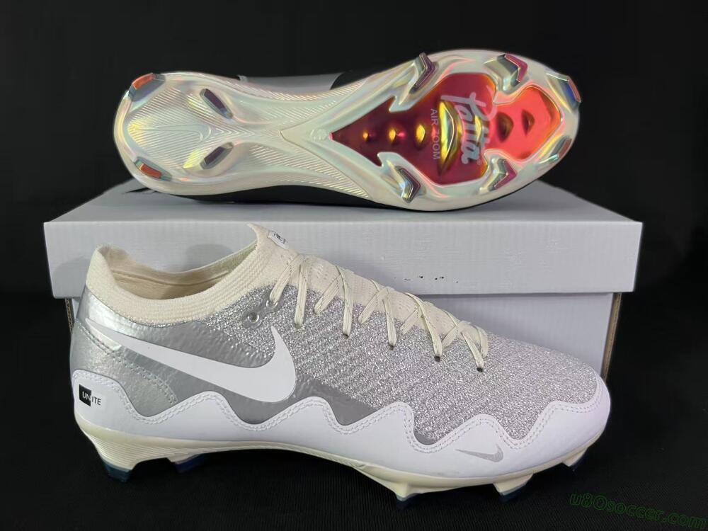 Patta United x Nike Air Zoom Mercurial Vapor 16 Elite FG Firm Ground Soccer Cleats - Black/Metallic Silver/Neutral Grey