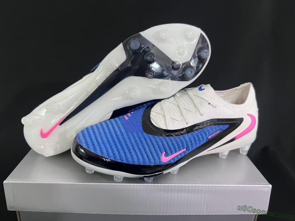 Nike Phantom 6 Elite Low AG Artificial Grass Soccer Cleats - Blue/Electric Blue/Black