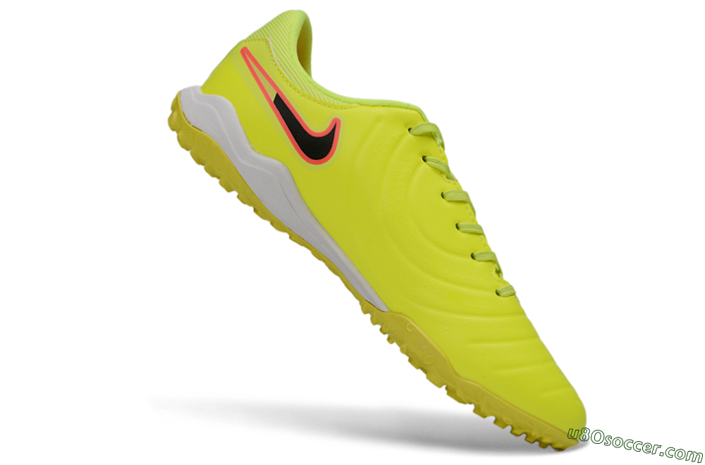 Nike Tiempo Legend 10 Elite TF Artificial Turf Soccer Shoes - Yellow/Electric Green/Hot Pink 4