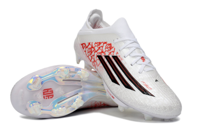 Adidas F50 Elite Lightstrike Pro FG Firm Ground Soccer Cleats - White/Rose Red/Black
