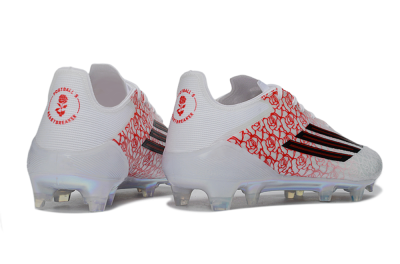 Adidas F50 Elite FG Firm Ground Soccer Cleats - White/Crimson Red/Holographic White