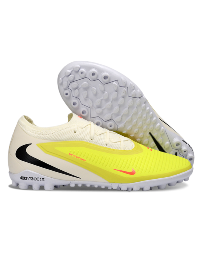 Nike Phantom 6 Elite Low TF Artificial Turf Soccer Shoes - Yellow/Bright Lime/Soft White