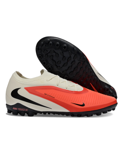 Nike Phantom 6 Elite Low TF Artificial Turf Soccer Shoes - Coral/Soft Cream/Deep Black