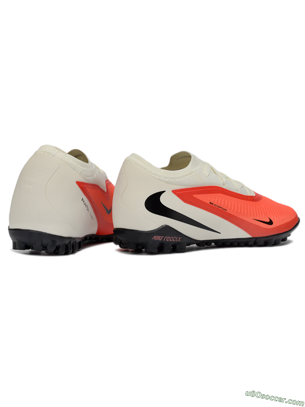 Nike Phantom 6 Elite Low TF Artificial Turf Soccer Shoes - Coral/Soft Cream/Deep Black 6